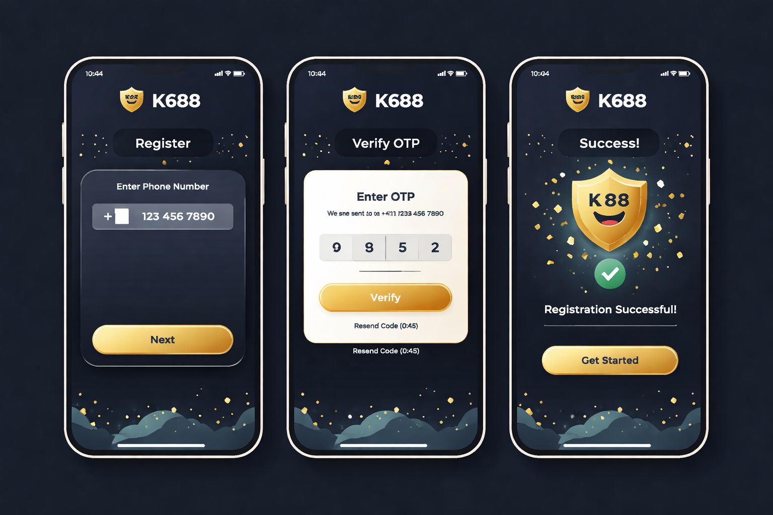 K688 Sign In Steps on Mobile